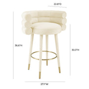 Betty Performance Velvet Stool