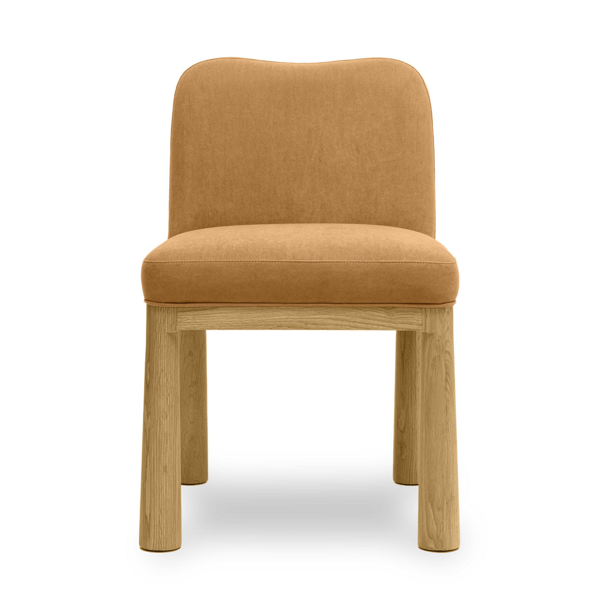 Tiara Performance Velvet and Oak Dining Chair