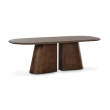 Gladyss 87" Burl Oval Dining Table