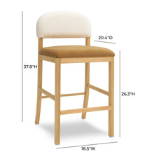 Calla Performance Velvet Counter Stool