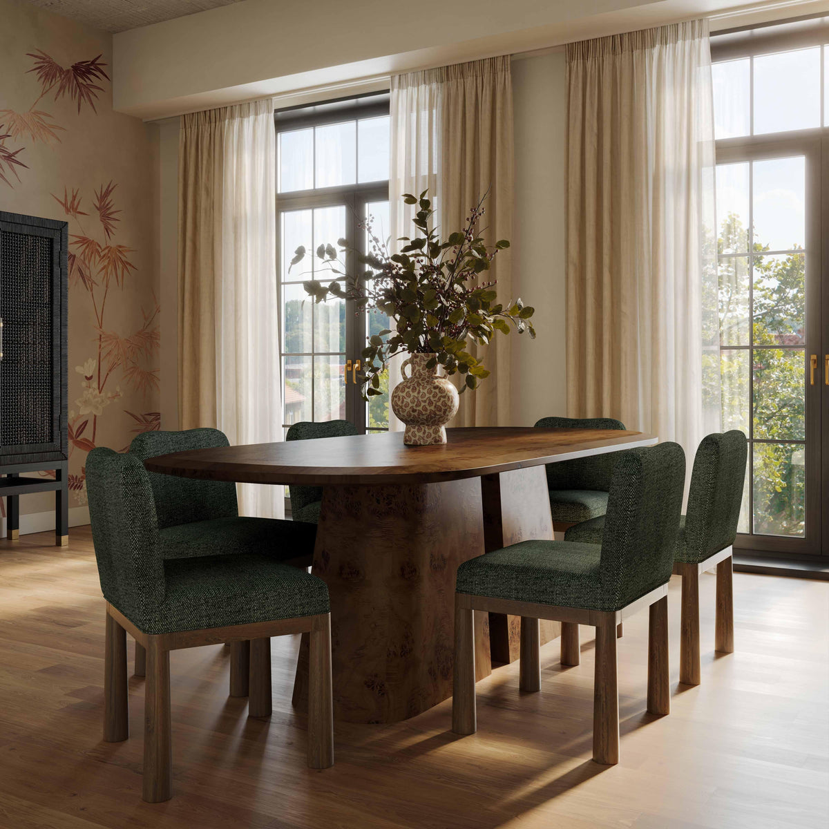 Tiara Performance Basketweave Fabric Dining Chair