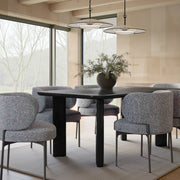 Maureen Speckled Grey Performance Boucle Dining Chair