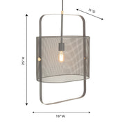 Klaus Large Grey Metal Pendant Lamp