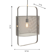 Klaus Large Grey Metal Pendant Lamp