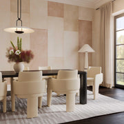 Faith White Boucle Floor Lamp