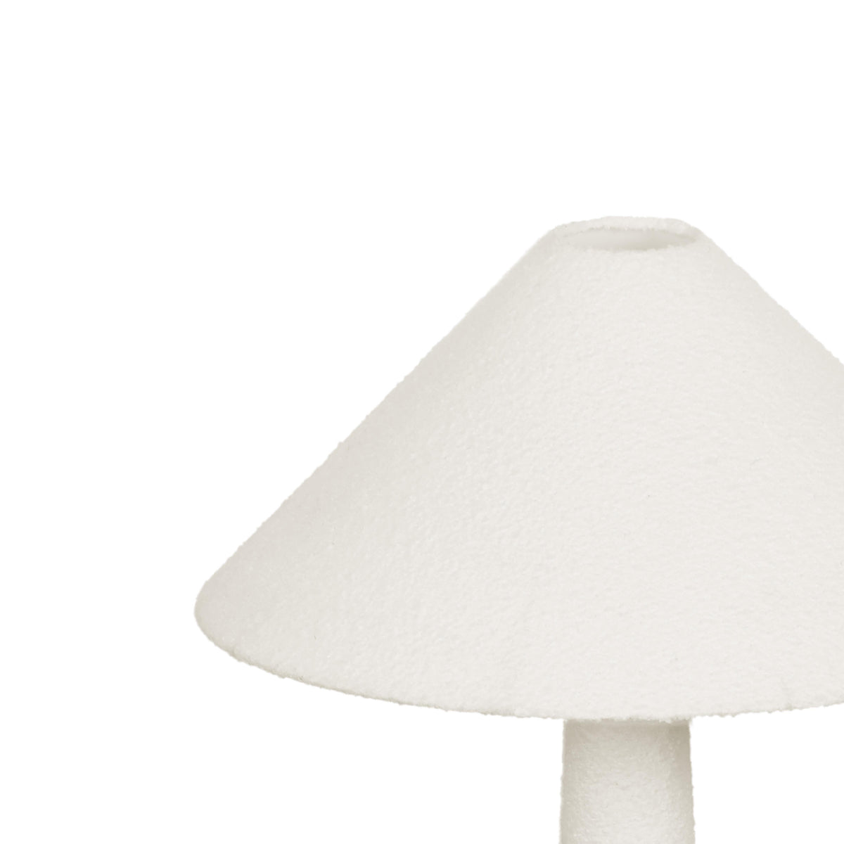 Faith White Boucle Floor Lamp