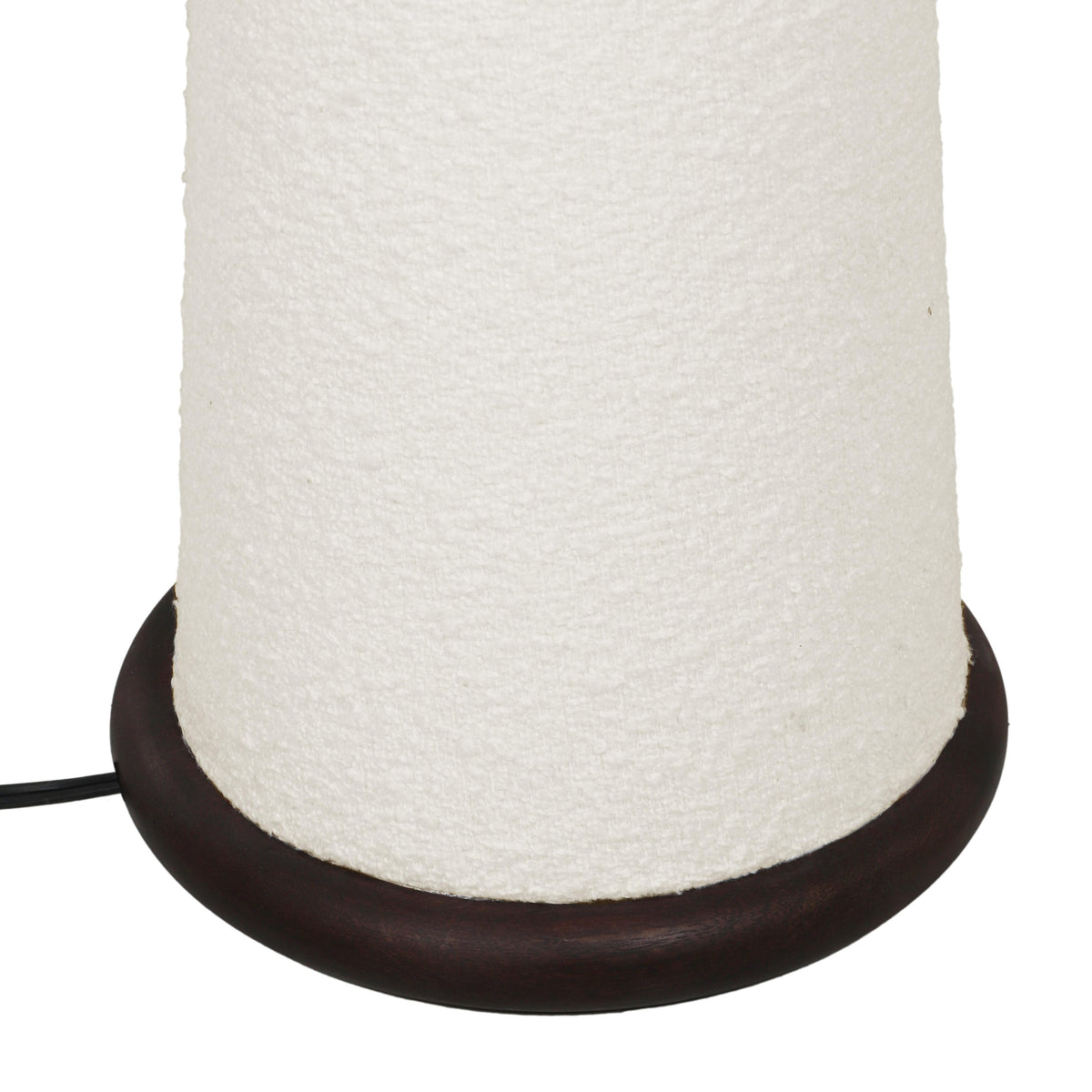 Faith White Boucle Floor Lamp