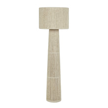 Tapered Natural Chenille Fiber Floor Lamp