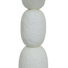 Pebble Cream Papier Mache Floor Lamp