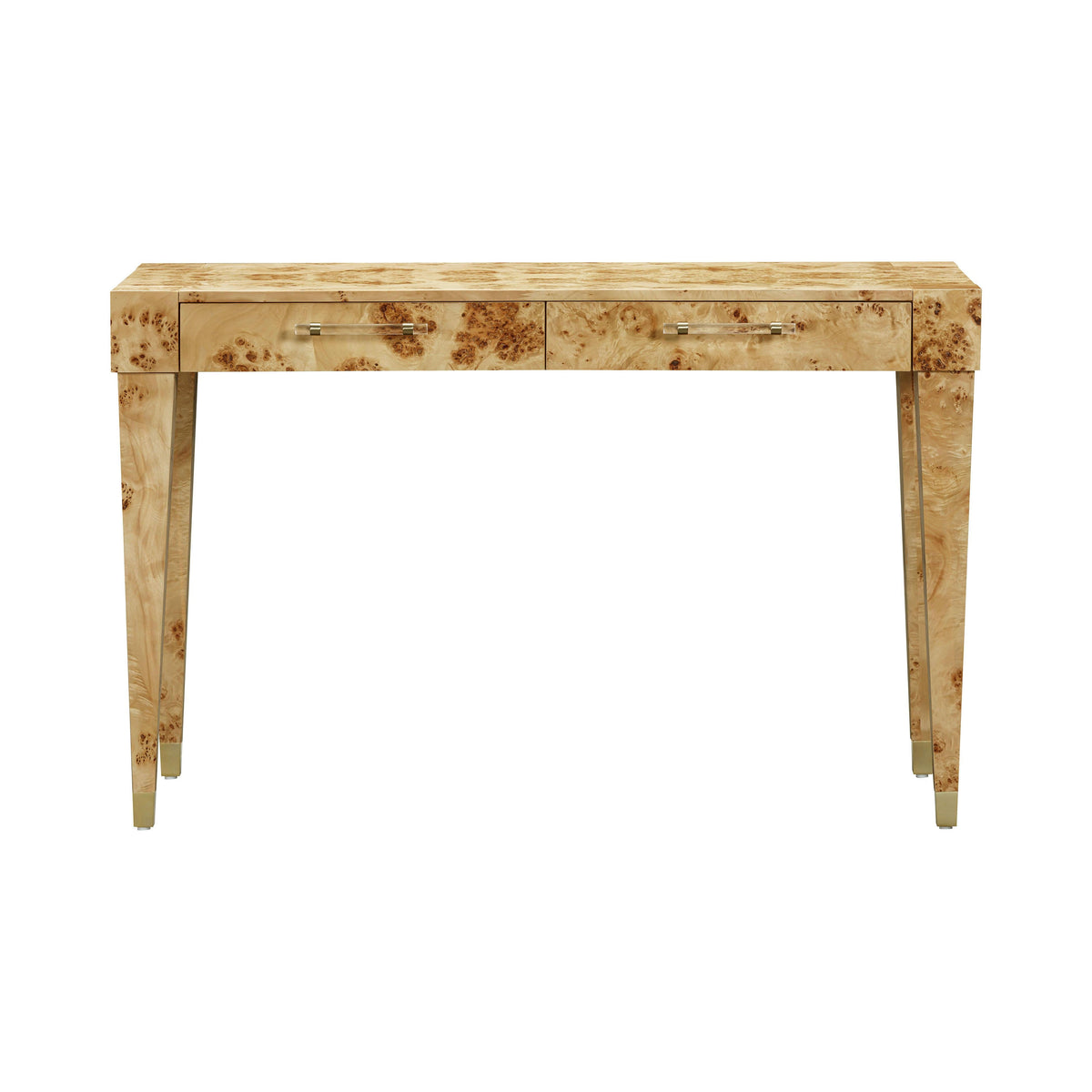 Brandyss 48" Burl 2-Drawer Work Desk
