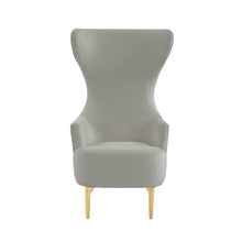 Julia Performance Velvet Channel Tufted Wingback Accent Chair by Inspire Me! Home Decor