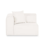 Tarra Cream Performance Chenille Modular Corner Chair