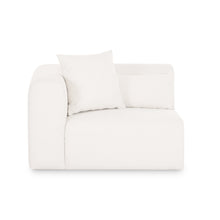 Tarra Cream Performance Chenille Modular Corner Chair