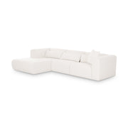 Tarra 3-Piece Cream Performance Chenille Modular Sectional
