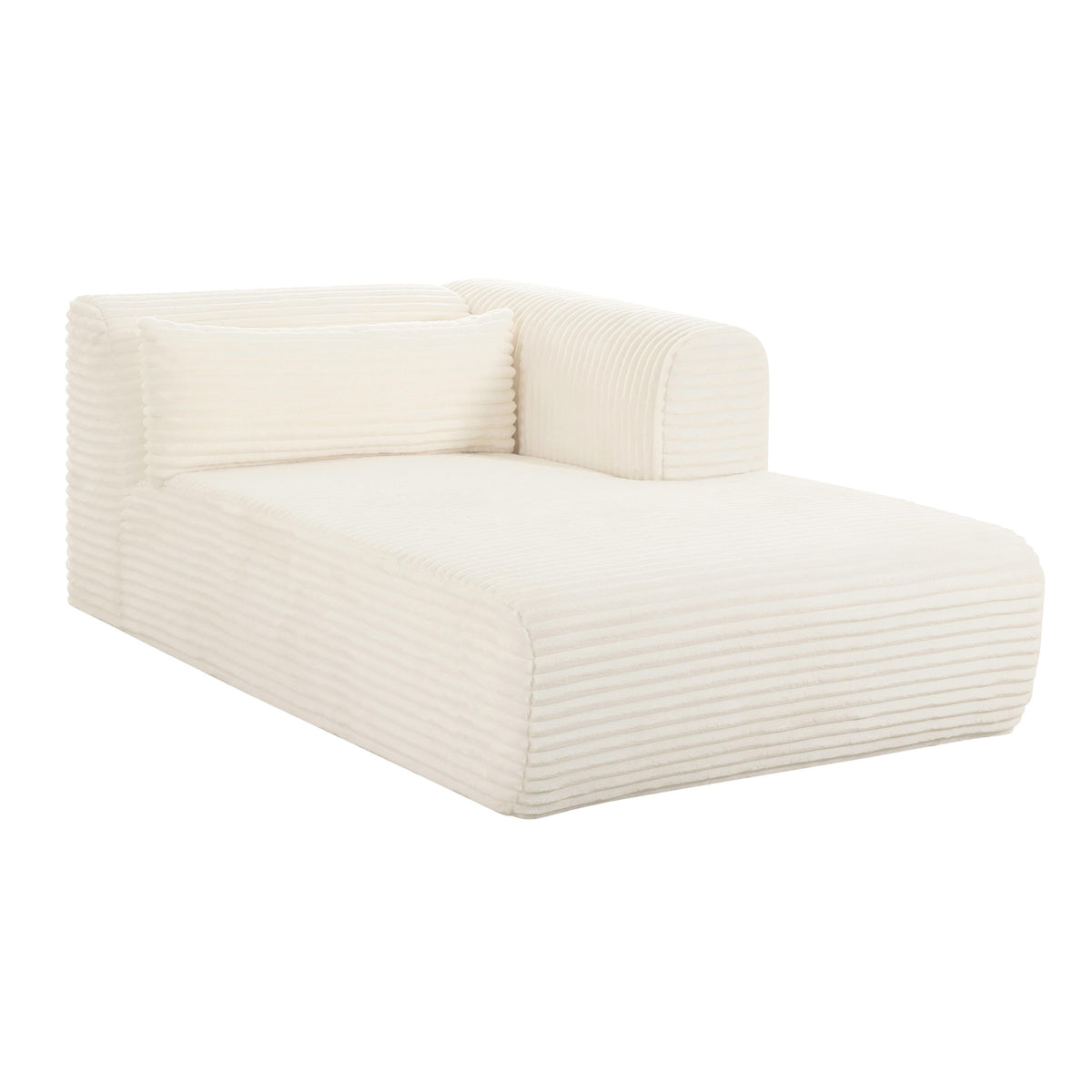 Tarra 71" Fluffy Oversized Performance Corduroy Modular Chaise
