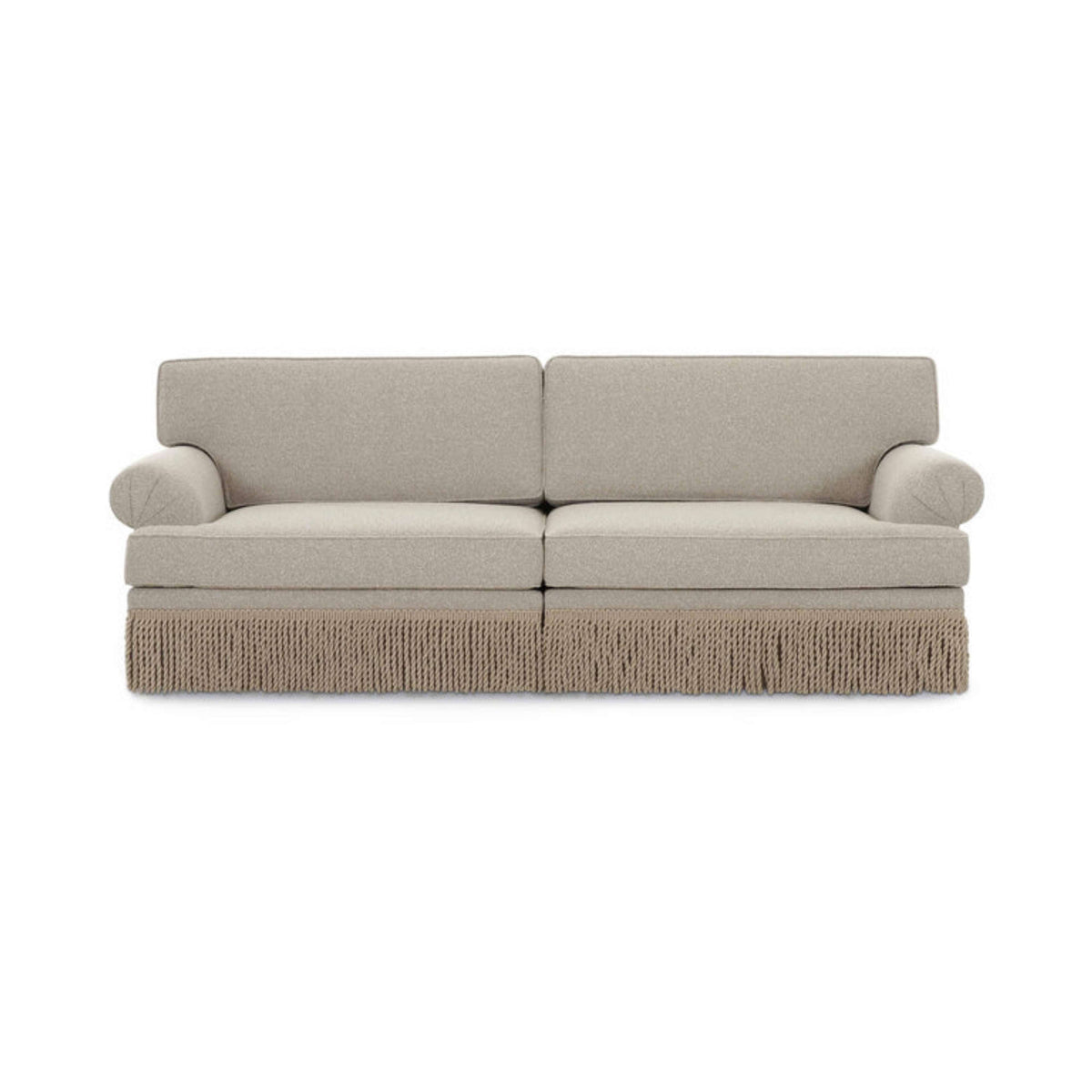 Yvette 92" Warm Grey Performance Boucle Sofa