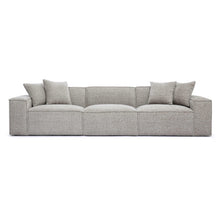 Mindy 115" Performance Chenille Basketweave Modular Sofa