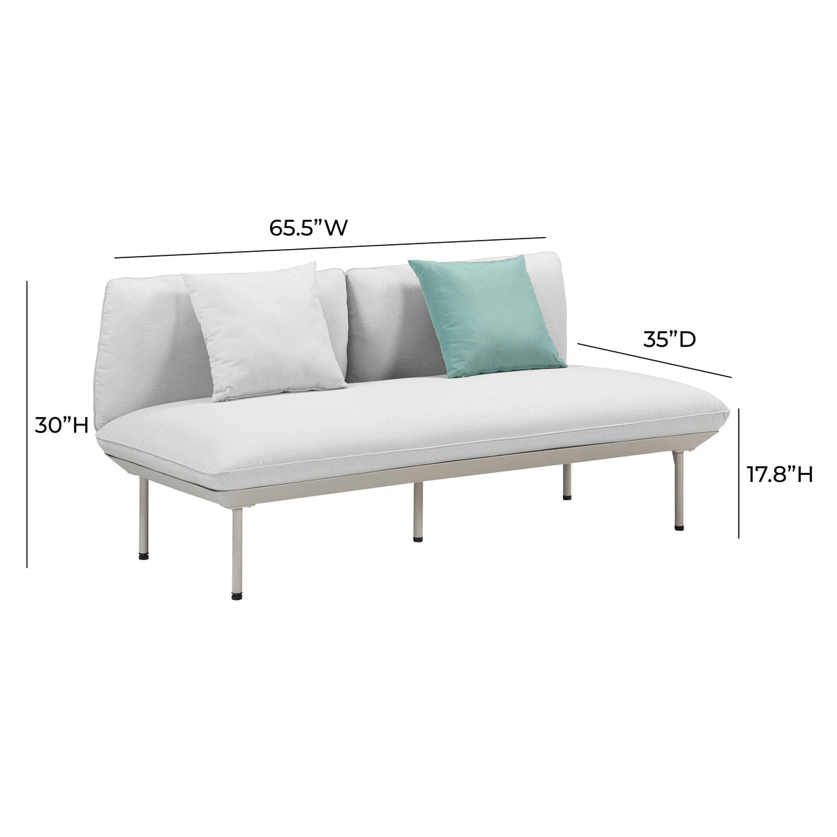 Katti 65.5" Outdoor Loveseat