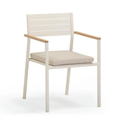 Sardinia Cream Performance Fabric Outdoor Dining Chair - Set of 2