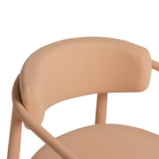 Annika Textured Contract-Grade Fabric Outdoor Dining Arm Chair