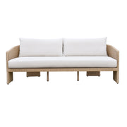 Alexa 80" Rattan Performance Fabric Outdoor Sofa