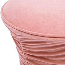 Bounce Ruched Performance Velvet Adjustable Ottoman