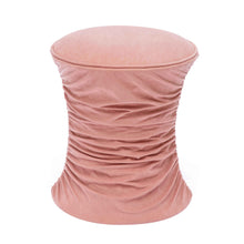 Bounce Ruched Performance Velvet Adjustable Ottoman