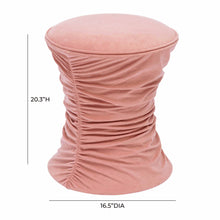 Bounce Ruched Performance Velvet Adjustable Ottoman