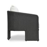 Alexa Rattan Performance Fabric Outdoor Accent Chair