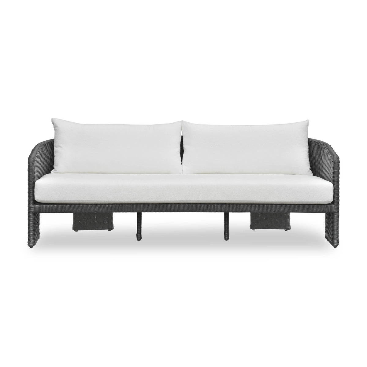 Alexa 80" Rattan Performance Fabric Outdoor Sofa