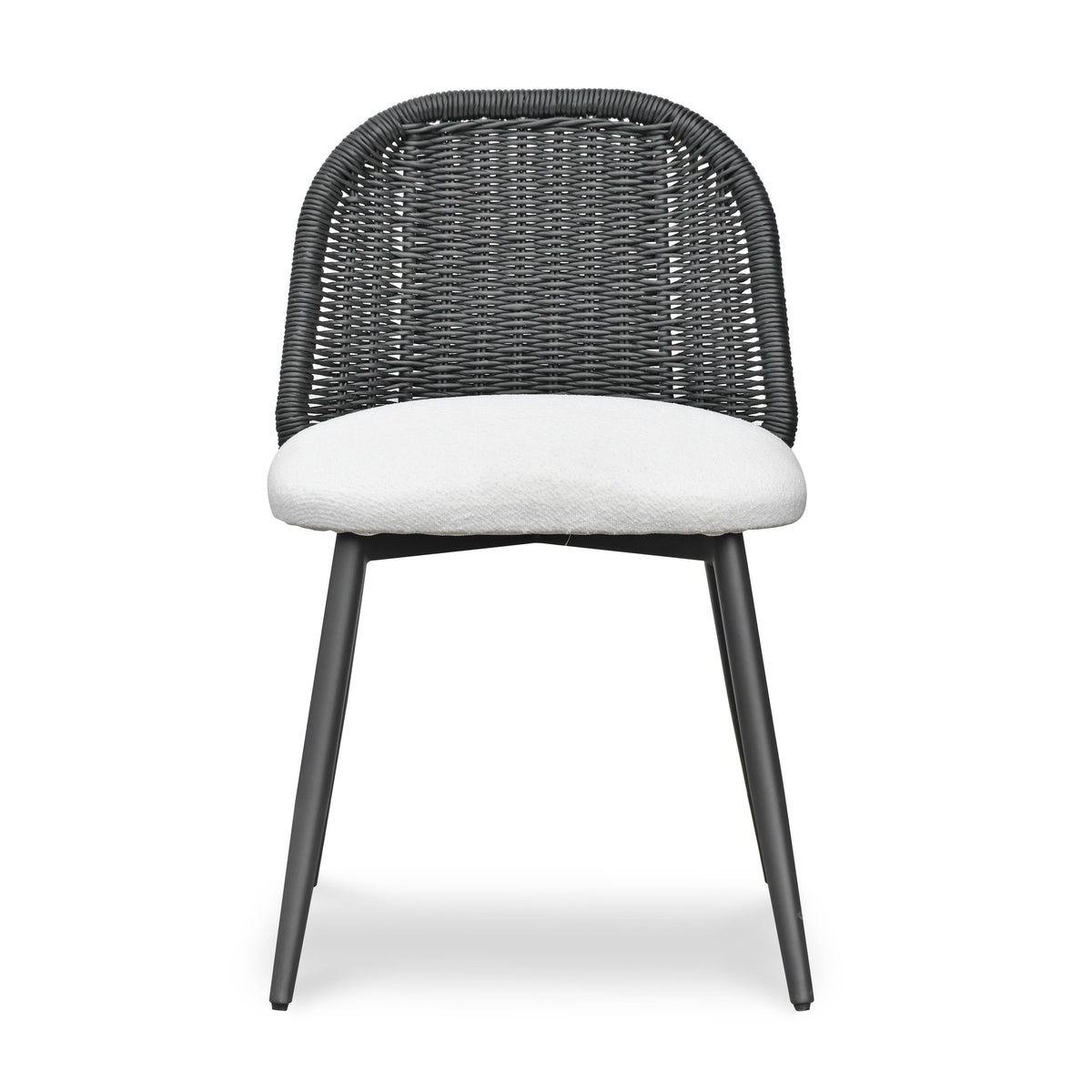 Alexa Rattan Performance Fabric Dining Chair