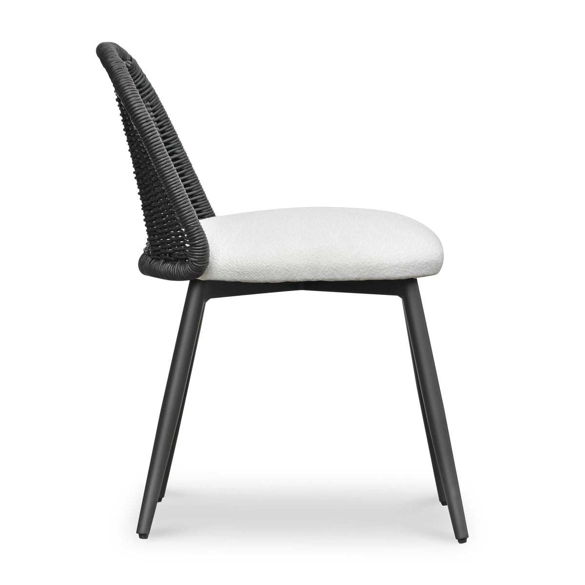 Alexa Rattan Performance Fabric Dining Chair