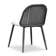 Alexa Rattan Performance Fabric Dining Chair