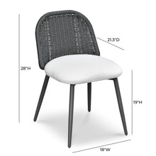 Alexa Rattan Performance Fabric Dining Chair