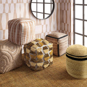 Sawyer Natural Tones Tufted Pouf