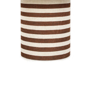 Lyra 30" Natural Striped Cotton Jute Contract-Grade Coffee Table