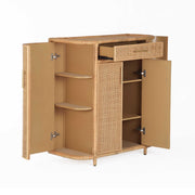 Tarot Natural Rattan Bar Cabinet