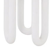 Tildy White Concrete Indoor / Outdoor Round Side Table