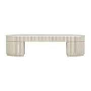 Bella 48" Cream Oval Coffee Table