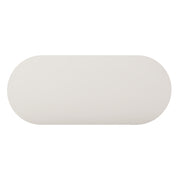 Bella 48" Cream Oval Coffee Table