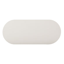 Bella 48" Cream Oval Coffee Table
