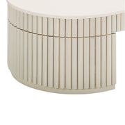Bella 48" Cream Oval Coffee Table