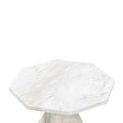 Esme Faux Marble Indoor/Outdoor Round Side Table