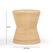 Henri Natural Rattan Side Table