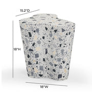 Slab Faux Terrazzo Indoor/Outdoor Side Table