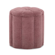 Fleur Textured Performance Velvet Storage Ottoman
