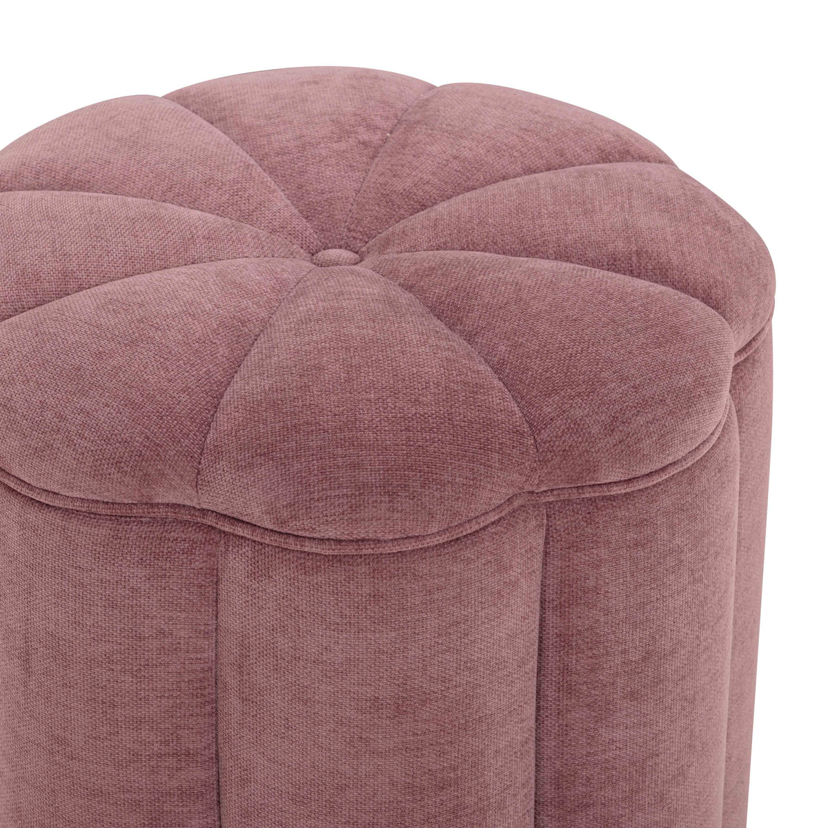 Fleur Textured Performance Velvet Storage Ottoman