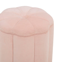 Fleur Textured Performance Velvet Storage Ottoman