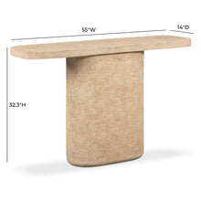 Suraya 55" Indoor/Outdoor Concrete Console Table