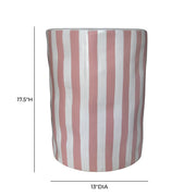 Tempest Indoor/Outdoor Ceramic Table in Stripes
